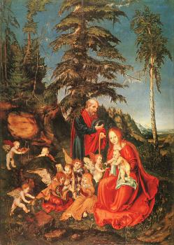 Lucas The Elder Cranach : Rest on the Flight into Egypt
